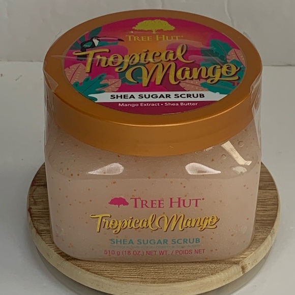 Tree Hut TROPICAL MANGO Shea Sugar Body Scrub 18 oz New - Picture 1 of 4